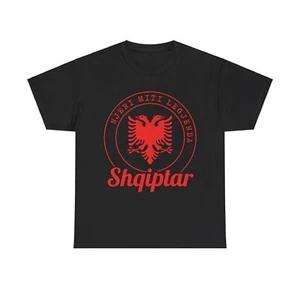 Albania Shirt Kosovo Albanian Flag Albanian Eagle Shqiptar Gift Albania T-Shirt - Picture 1 of 8
