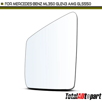 Espejo de cristal con calefacción para Mercedes-Benz ML350 GLE43 AMG GLS550 lado del conductor Foto 1 de 4