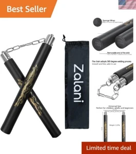 Flexibler schwarzer Moosgummi Nunchaku - leichtes Design für sicheres Üben - Bild 1 von 9