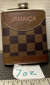 Jamaica Stainless Steel Hip Flask 7oz free shipping - Picture 1 of 6