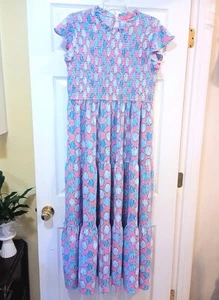 Simply Southern Long Dress Size: XL Cap Sleeves / Elastic Top - Picture 1 of 5