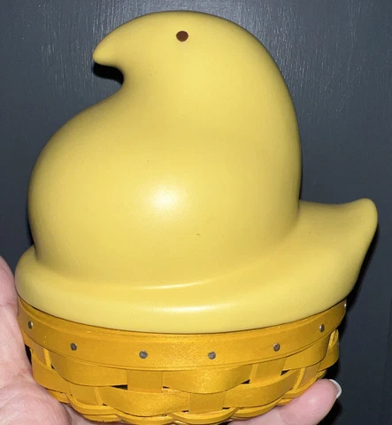 Easter LONGABERGER Basket Yellow Peeps 2012 Chick Cover