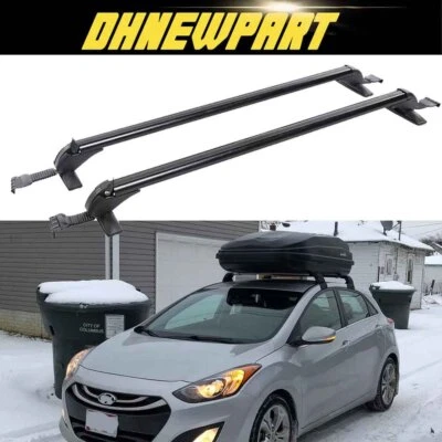 For Hyundai Elantra GT Top Roof Rack Cross Bar Luggage Kayak Cargo Carrier Lock - Image 1 of 4