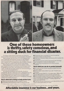 1979 Vintage Print Ad American Insurance One of these homeowners thrifty safety - Picture 1 of 2
