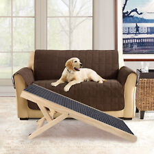 ペットスロープ犬猫階段調節可能な折りたたみ木製スロープステップソファベッド車用