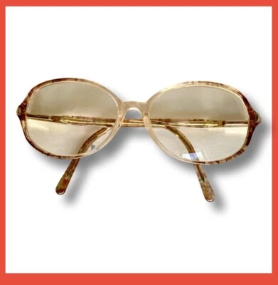 Gafas para mujer Marchon marrón mosaico 135 cinta azul monturas vintage solo usadas en excelente estado Foto 1 de 4