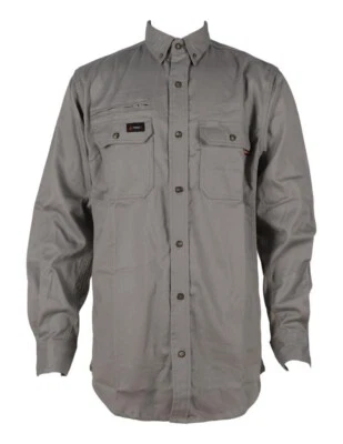Forge FR Work Shirt Mens Long Sleeve Flame Resistant Vented MFR-605 - Image 1 of 2