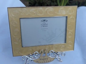 Leonardo Collection METAL Photo frame 21th Birthday Beautiful Design 10cm × 15cm - Picture 1 of 7