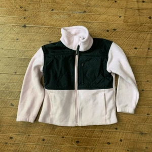 Columbia pale pink and black fleece full zip gorpcore jacket - Picture 1 of 3