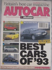 AUTOCAR magazine 29 December 1993 featuring Review of the year - Picture 1 of 2