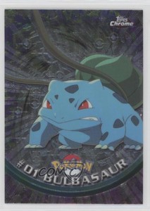 2000 Topps Chrome Pokemon TV Animation Edition Bulbasaur #1 07sf