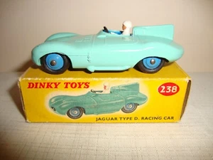 DINKY TOYS 238 JAGUAR TYPE D RACING CAR - EXCELLENT in original PICTURE BOX - Picture 1 of 12