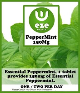 PEPPERMINT OIL CAPSULES. 150 MG INDEGESTION, WIND IBS, BUY 2 GET 1 FREE