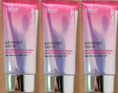 StriVectin Advanced Retinol NIA 114 SPF 30, 1 oz EXPIRED 2024 USEABLE! (3 pacK) - Image 1 of 2