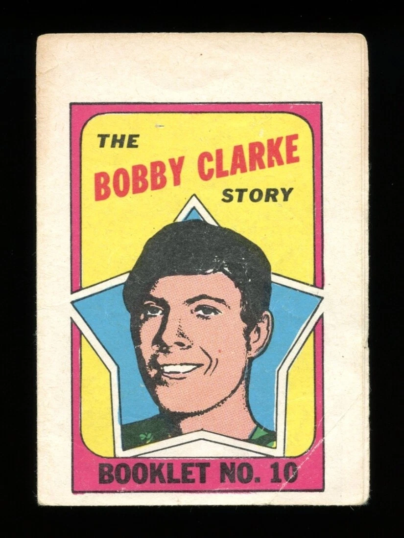 1971-72 O-Pee-Chee Booklet Set-Break # 10 Bobby Clarke VG-VGEX (crease)
