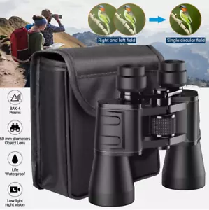 Day/Night 180x100 Military Zoom Powerful Binoculars Optics Hunting Camping+Case - Picture 1 of 14
