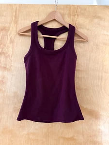 ALO Yoga Tank, Size Small, Rich Dark Autumn Plum, Removable Bra Cups - Picture 1 of 2