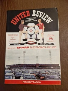PROGRAMA OFICIAL - MANCHESTER UNITED V Fluminense - AGOSTO 1986 - Imagen 1 de 1