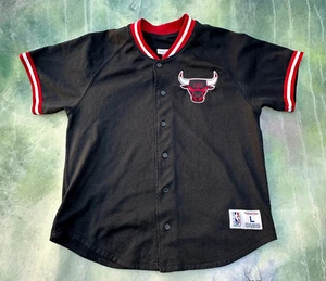 Vintage Mitchell & Ness NBA Chicago Bulls Men's Warm Up Jersey Size L. - Picture 1 of 5
