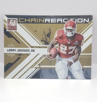  2009 DONRUSS ELITE CHAIN REACTION  LARRY JOHNSON /899 KANSAS CITY CHIEFS - Image 1 of 2
