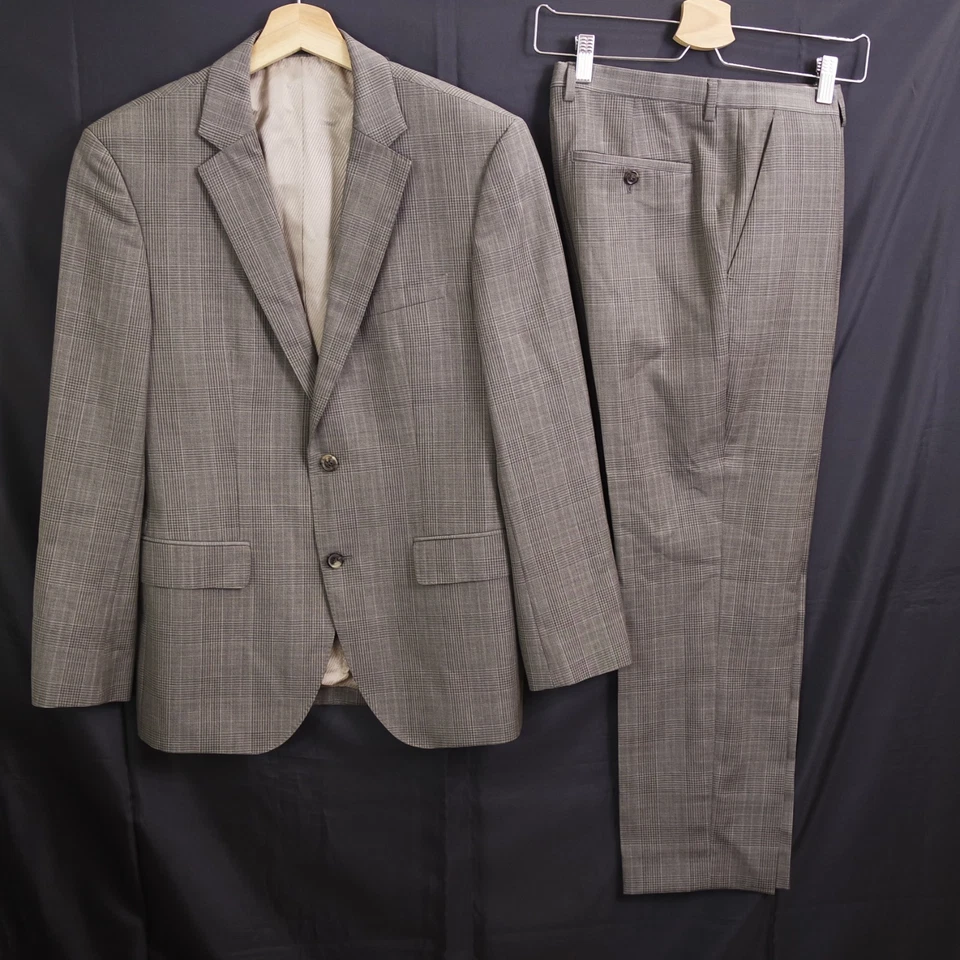 Traje de lana Hugo Boss Super 100's para hombre talla 38 S Foto 1 de 4