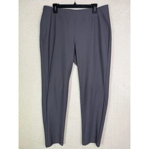 Eileen Fisher Damenhose groß grau Pull-On Stretch spitz zulaufend Knöchel hergestellt in den USA - Bild 1 von 7