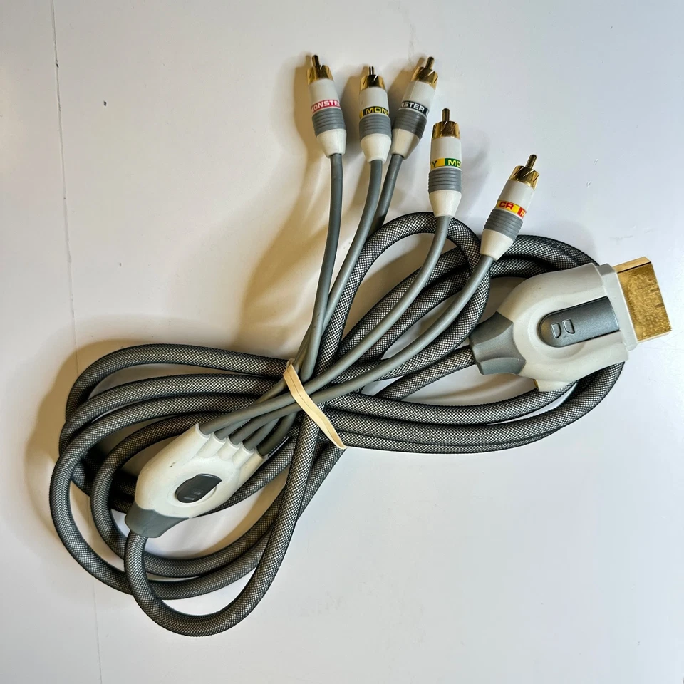 MONSTER GAME Xbox 360 Component Video Stereo Audio Cable 10ft & 3.04m - Image 1 of 1