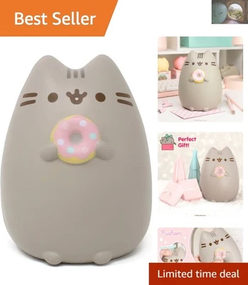 Bonito Pusheen Donut Jumbo Squishy - Brinquedo de alívio do estresse perfumado pão Kawaii, 10" - Imagem 1 de 4
