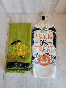 Halloween Trick or Treat Küchentuch Set Unikat Niedlich Wohndeko Fledermaus - Bild 1 von 10