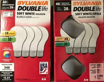 8-40W Bulbs,Soft White, Double Life, MADE IN USA! - Image 1 of 3