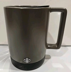 Starbucks Travel Mug With Swivel Lid Non-Slip Base Dark Coffee Brown 14 oz - Picture 1 of 9