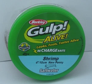 Berkley GAPSHR4-NP Gulp Alive 4" Garnele 11 Oz Eimer Neu Penny - Bild 1 von 4