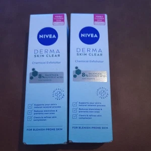 2 X NIVEA Derma Skin Clear Chemical Exfoliator For Blemish-Prone Skin 40ml - Picture 1 of 1