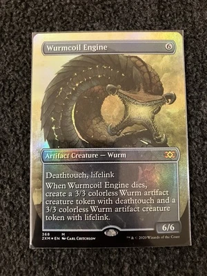 Magic The Gathering MTG - Wurmcoil Engine (Borderless) Foil - Double Masters - Image 1 of 2