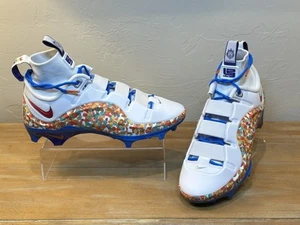 Men's Nike LeBron IV 4 Menace 3 Fruity Pebbles Football Cleats FV8044-100 Size 9 - Picture 1 of 8