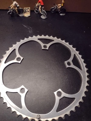 Plato Suntour Vintage 52 Dientes 130 BCD 52t Aleación Plata Anodizado Años 90 80 Foto 1 de 4