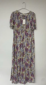Sea Salt Cornwall Marsh Violet Dress Line Foxglove Chalk Size 16 - Picture 1 of 12