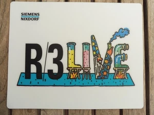 90th SAP R/3 LIVE Mauspad Mousepad Reklame Werbung Siemens Nixdorf Sammler - Bild 1 von 1