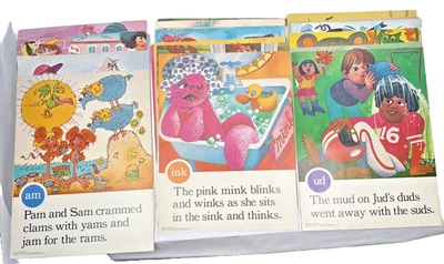 1978 Instructor Publications Wort Familie Fabeln Set 1 2 3 Phonetik Karten 15x11 - Bild 1 von 4