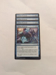 (4) Callous Dismissal *PLAYSET* War of the Spark Regular NM MTG - Picture 1 of 1