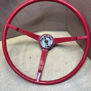 1965 1966 Ford Mustang red steering wheel - Picture 1 of 24