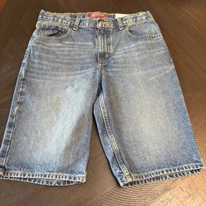 Arizona Jeans Shorts Boys Size 18 Regular Blue Jean Denim Shorts Brand New - Picture 1 of 6