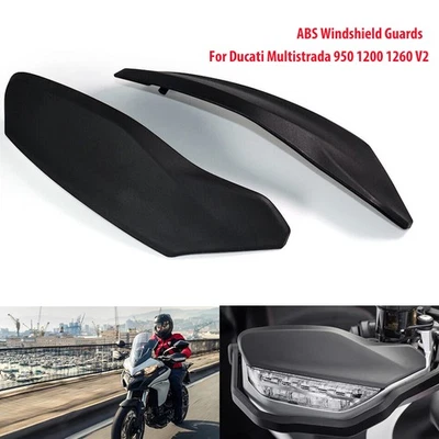 For Ducati Multistrada 950 1200 1260 V2 ABS Windshield Guard Upper Hand Guards  - Imagem 1 de 4