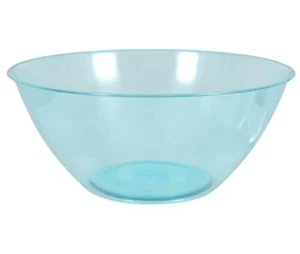 Greenbrier’s Large Turquoise Blue Plastic Desert Bowl 5 quarts. 11 In Diameter - Picture 1 of 8