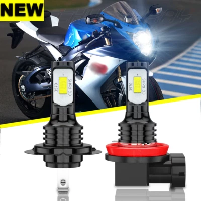 H7 H9 6000K HID LED Faros Bombillas Luces para Kawasaki Vulcan 2000 2004-2009 Foto 1 de 4
