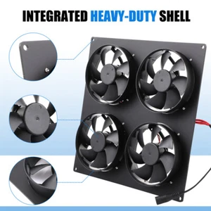 12Volt Greenhouse Ventilation Exhaust Vent Extractor DC Interface Small Fan Kit - Picture 1 of 7
