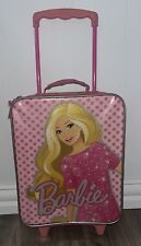 Barbie Child's Rolling Suitcase Colorful Pink Travel Luggage Bag