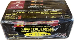5 Pack Arrow #T18 3/8" 10mm 1000 Staples Each - Picture 1 of 1