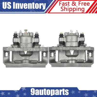 Par de pinzas de freno de disco traseras con soporte para Ford E-150 2004 2005 2006 2007 Foto 1 de 4