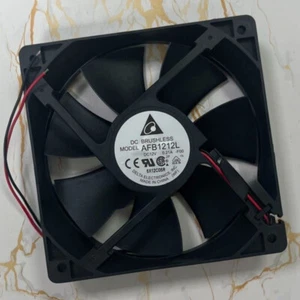 1X Delta AFB1212L 12025 DC12V 0.21A 120*120*25MM 2-wire Dual Ball Cooling Fan - Picture 1 of 1
